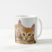 Mug Trois chatons mignons de gingembre côte à côte (Devant droit)