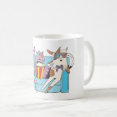 Mug Trois chats amateurs de films 3D (Devant droit)