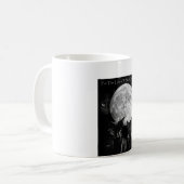 Mug Trois chats noirs et la lune (Devant gauche)