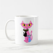 Mug Trois chats Sassy Retro Illustration (Gauche)