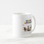 Mug Trois Chiens mignons qui souhaitent une bonne anné (Devant droit)