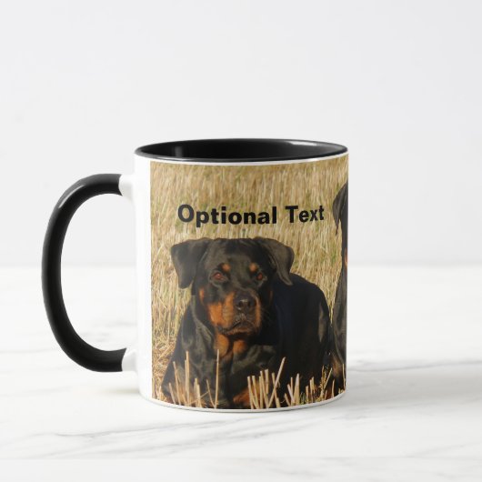 Mug Trois chiens Rottweiler - Pack de Rotties (Gauche)
