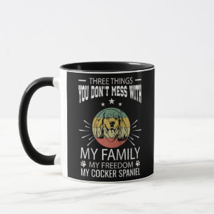 Mug Trois choses que vous ne dérangez pas Cocker Spani