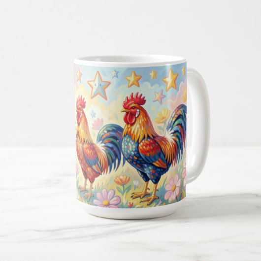 Mug Trois coqs (Devant droit)
