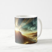 Mug Trois croix dans un paysage céleste (Devant droit)