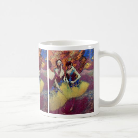 Mug Trois danseurs en jupe jaune par Degas (Droite)