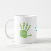Mug Trois enfants imprimer main cadeau (Gauche)