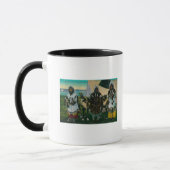 Mug Trois Eskimo Beautés et Sled ReindeerState (Gauche)