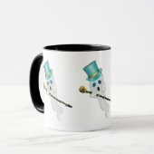 Mug Trois Fantômes Bleus Yeux Top Chapeaux Cannes crân (Devant gauche)