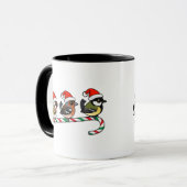 Mug Trois Finches de Noël (UE) (Devant gauche)
