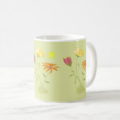 Mug Trois fleurs au soleil - transparentes. (Devant droit)