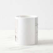 Mug Trois fleurs de cône blanc (Centre)