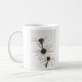 Mug Trois fleurs de cône blanc (Gauche)