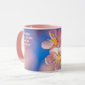 Mug Trois fleurs de Sakura roses (Devant gauche)