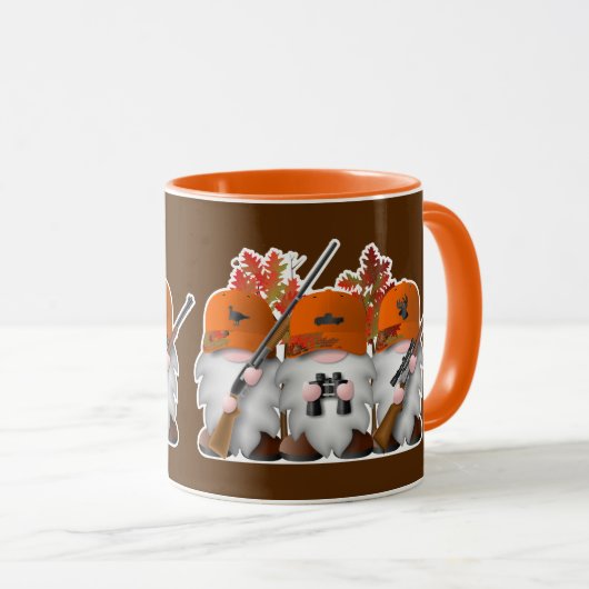 Mug Trois Gnomes de chasse (Devant droit)