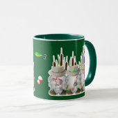 Mug Trois Gnomes de pêche (Devant droit)
