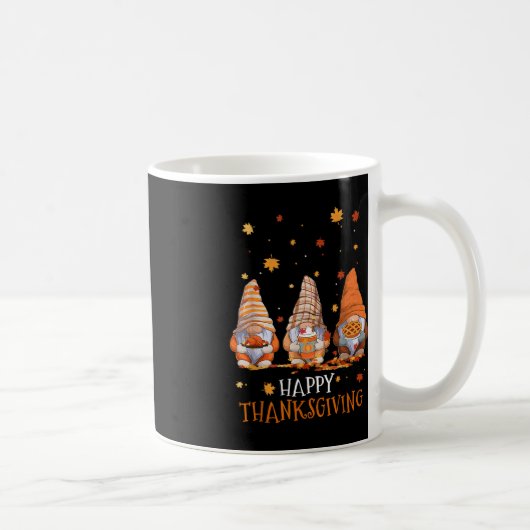 Mug Trois Gnomes Jour Bon thanksgiving Automne Automne (Droite)