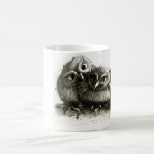 Mug Trois hiboux mignons drôles (Centre)