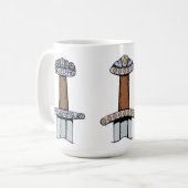 Mug Trois Hillets d'épée viking (Devant gauche)