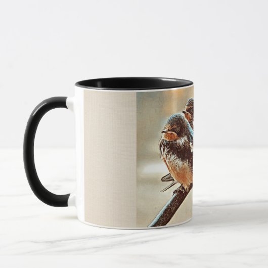 Mug Trois hirondelles douces (Gauche)