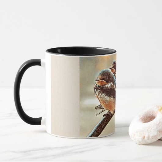 Mug Trois hirondelles douces (Avec donut)