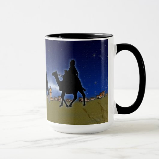 Mug Trois hommes sages et Bethléem Noël Noël Conceptio (Droite)
