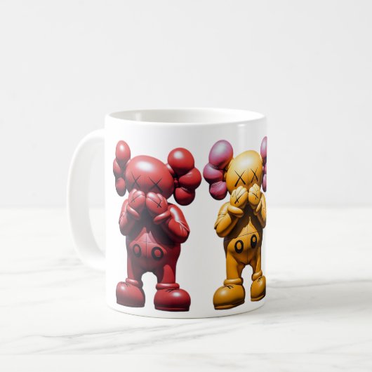 Mug Trois Kaws (Devant gauche)