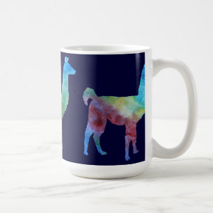 Mug Trois lamas minces de Colorwashed