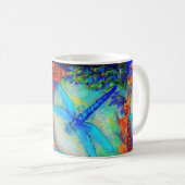 Mug Trois libellules bleues de "Zinger" (Devant droit)
