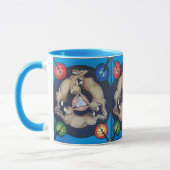 Mug Trois lièvres pourchassant la lune Quatre saisons  (Gauche)