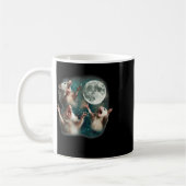 Mug Trois Lune Possum _ 3 Opossum Funny Bizarre Maudit (Gauche)