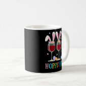 Mug Trois Lunettes de vin Pâques Boire Bunny Oreilles  (Devant droit)
