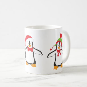 Mug Trois Manchots Mignons qui Dansent