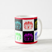 Mug Trois marabou design multicolore (Devant droit)