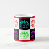 Mug Trois marabou design multicolore (Centre)