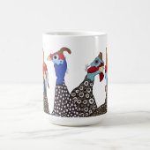 Mug Trois mignons Oiseaux à tête molle de Guinée (Centre)