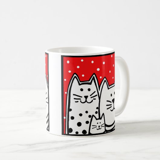 Mug Trois minous (Devant droit)