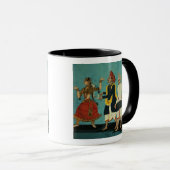 Mug Trois musiciens et une fille de danse, Tanjore, (Devant droit)