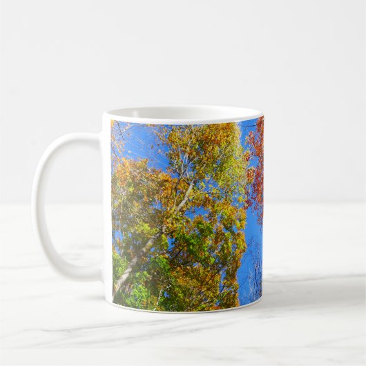 Mug Trois nuances d'érables d'automne colorés (Gauche)