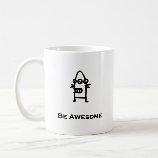 Mug Trois Oeil Bot Être génial (Gauche)