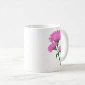 Mug Trois oeillets roses (Devant droit)