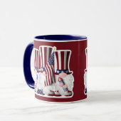 Mug Trois personnages patriotiques américains (Devant gauche)