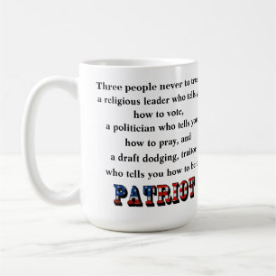 Mug Trois personnes à ne jamais faire confiance :