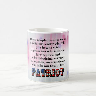 Mug Trois personnes n'ont jamais eu confiance;