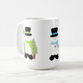 Mug Trois petits bonshommes de neige (Devant gauche)