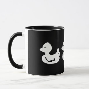 Mug Trois petits canards blancs, lait et confiture de