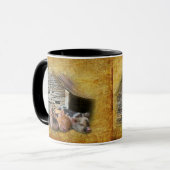 Mug Trois Petits Cochons À La Grange Rustique Snoozing (Devant gauche)