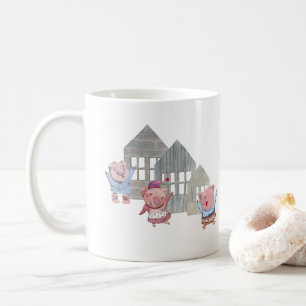Mug Trois petits cochons avec leurs maisons