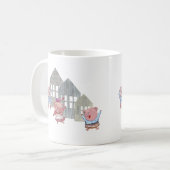 Mug Trois petits cochons avec leurs maisons (Devant gauche)