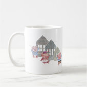 Mug Trois petits cochons avec leurs maisons (Gauche)